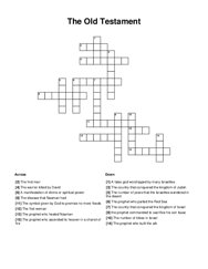 The Old Testament Word Scramble Puzzle