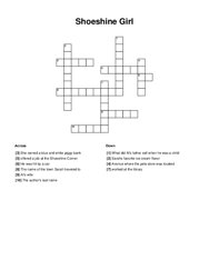 Shoeshine Girl Crossword Puzzle