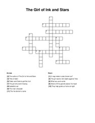 The Girl of Ink and Stars Crossword Puzzle
