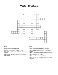 Vector Graphics Crossword Puzzle