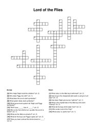Lord of the Flies Crossword Puzzle