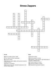 Stress Zappers Crossword Puzzle