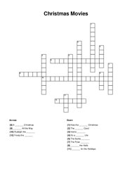 Christmas Movies Crossword Puzzle