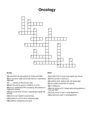Oncology Word Scramble Puzzle