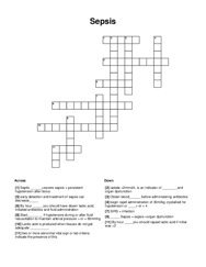 Sepsis Crossword Puzzle