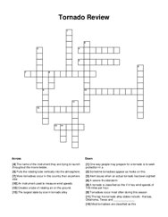 Tornado Review Crossword Puzzle