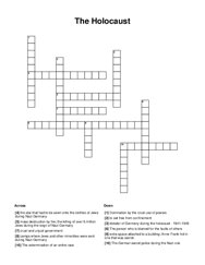 The Holocaust Word Scramble Puzzle