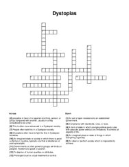 Dystopias Crossword Puzzle
