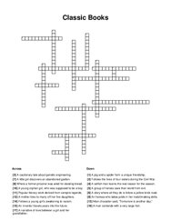 Classic Books Crossword Puzzle