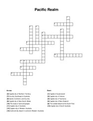 Pacific Realm Crossword Puzzle