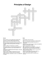 Principles of Design Crossword Puzzle