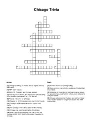Chicago Trivia Word Scramble Puzzle