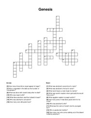 Genesis Word Scramble Puzzle