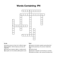 Words Containing -PH Word Scramble Puzzle
