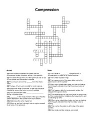 Compression Crossword Puzzle