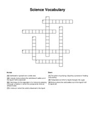 Science Vocabulary Word Scramble Puzzle