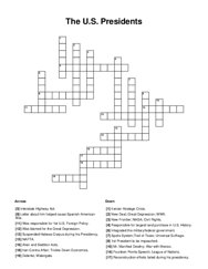 The U.S. Presidents Crossword Puzzle