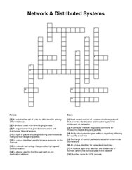Network & Distributed Systems Crossword Puzzle