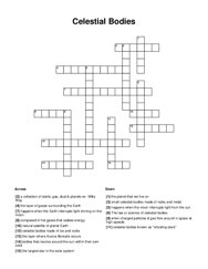 Celestial Bodies Crossword Puzzle