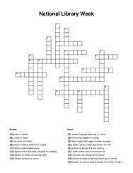 National Library Week Word Scramble Puzzle