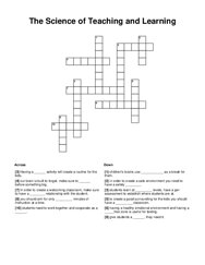 The Science of Teaching and Learning Word Scramble Puzzle