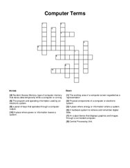 Computer Terms Word Scramble Puzzle