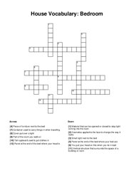 House Vocabulary: Bedroom Word Scramble Puzzle