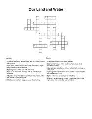 Our Land and Water Word Scramble Puzzle