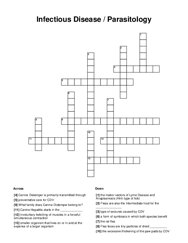 Infectious Disease / Parasitology Word Scramble Puzzle