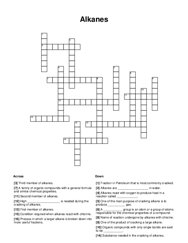 Alkanes Word Scramble Puzzle