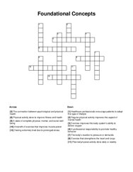 Foundational Concepts Crossword Puzzle