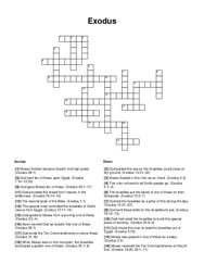 Exodus Crossword Puzzle
