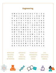Engineering Word Search Puzzle