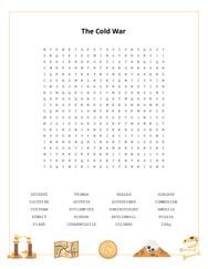 The Cold War Word Search Puzzle