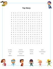 Toy Story Word Search Puzzle