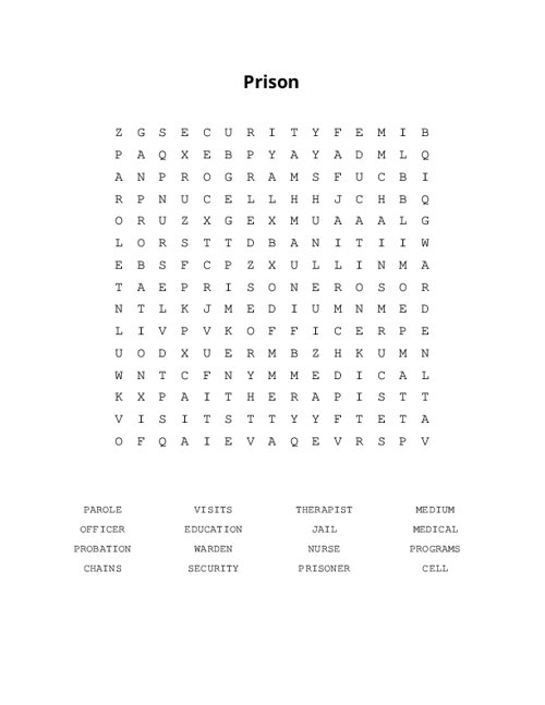 prison-word-search