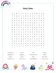 Fairy Tales Word Search Puzzle