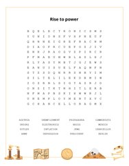 Rise to power Word Search Puzzle
