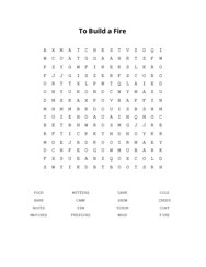 To Build a Fire Word Search Puzzle