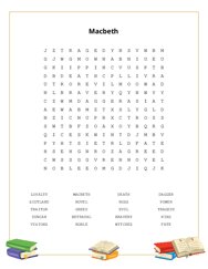 Macbeth Word Scramble Puzzle