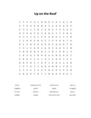 Up on the Roof Word Search Puzzle