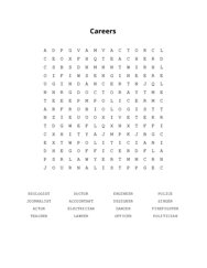 Careers Word Scramble Puzzle