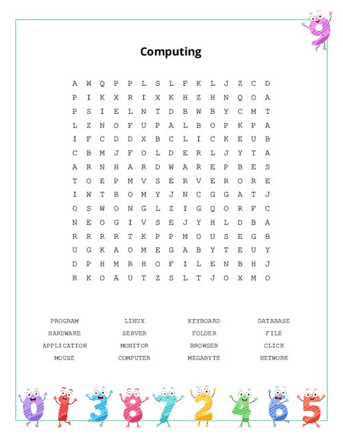 Computing Word Search Puzzle