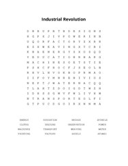 Industrial Revolution Word Scramble Puzzle