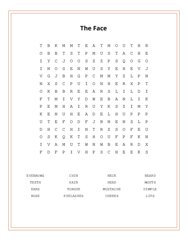 The Face Word Scramble Puzzle