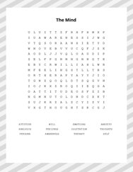 The Mind Word Scramble Puzzle