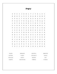 Angry Word Search Puzzle
