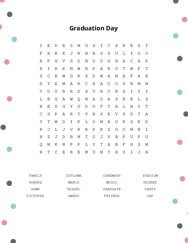 Graduation Day Word Search Puzzle