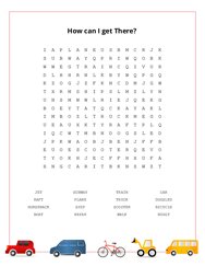 How can I get There? Word Search Puzzle