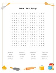Some Like It Spicey Word Search Puzzle